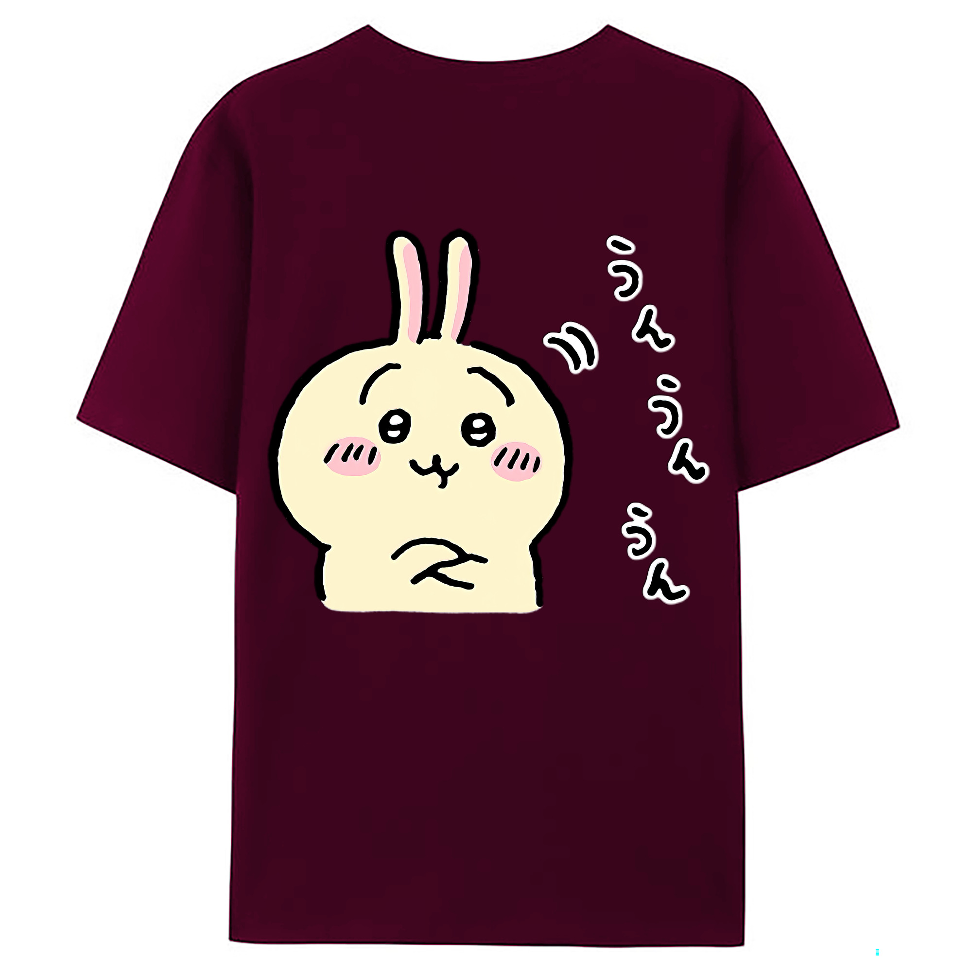 （画像用） ちいかわ うさぎ Chii-kawa usagi レディース半袖Tシャツ(バックプリント)